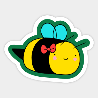 Bumblebee with Bow Sticker